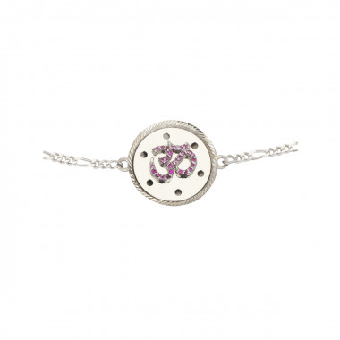 The Aum Silver Rakhi Ships Faster