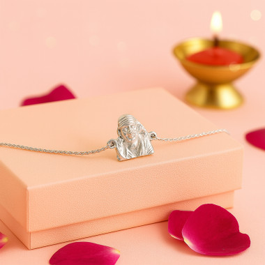 The Saibaba 925 Silver Rakhi for him Ships Faster