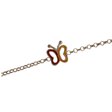 The Butterfly Alphabet 925 Silver Rakhi for him Ships Faster