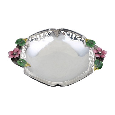 Delicately Crafted Pink Flower Basket