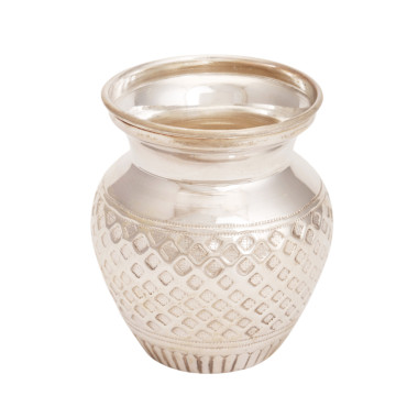 Traditional Design Silver Kalash