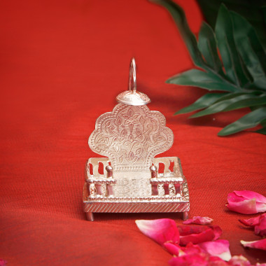 Decorative Silver Shingasan