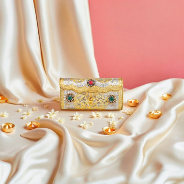 Embellished Stones Clutch