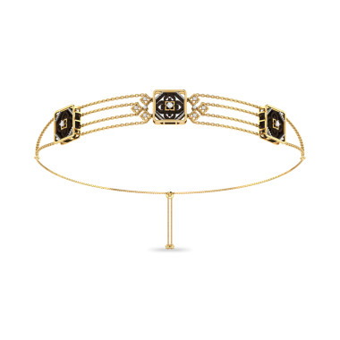 The Heer Silver Diamond Hairband Cum Choker Necklace Ships Faster