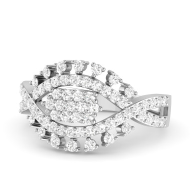 The Birdella Diamond Silver Ladies Ring Ships Faster