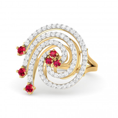 The Jagruti Diamond & Gemstone Ring
