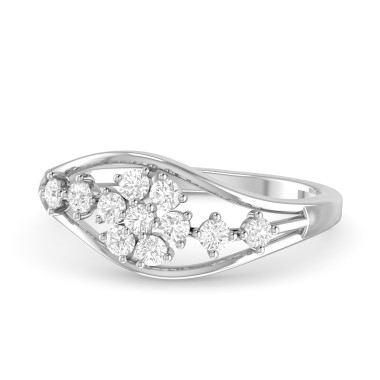 The Orene Silver Diamond Ladies Ring Ships Faster