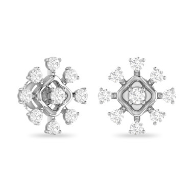 The Fanny Silver Diamond Earring Ships Faster