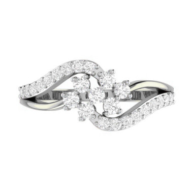 The Alabama Silver Diamond Ladies Ring Ships Faster