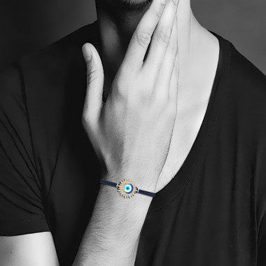 The Star Evil Eye Silver Diamond Bracelet Ships Faster