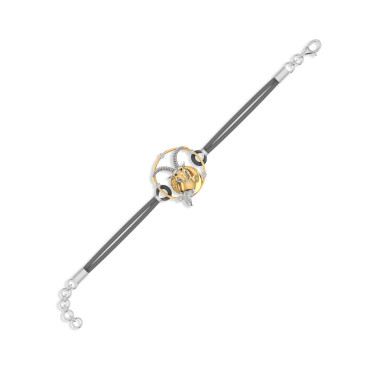 The Capricorn Silver Diamond Bracelet Ships Faster