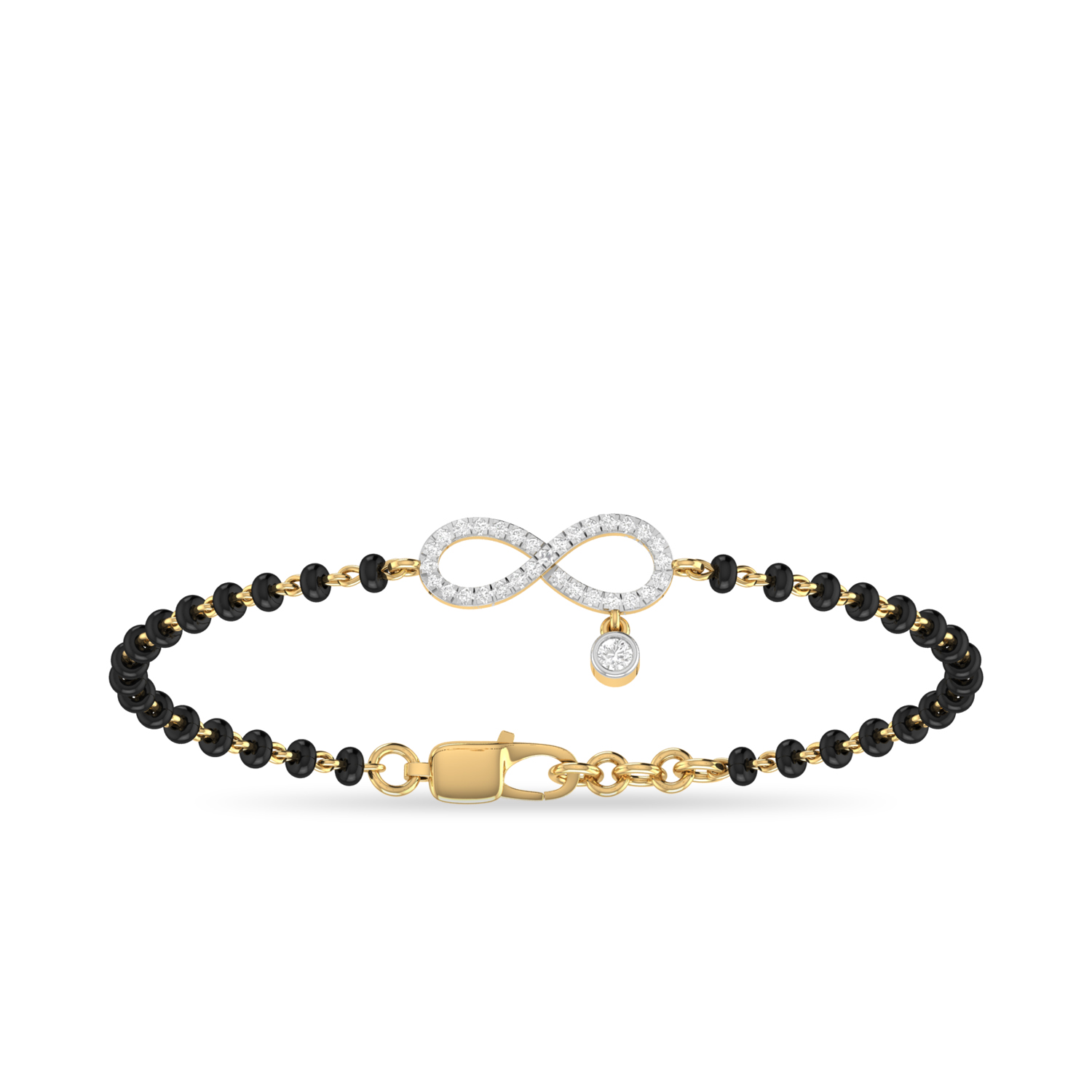 The Infinity Diamond Mangalsutra Bracelet by PC Jeweller