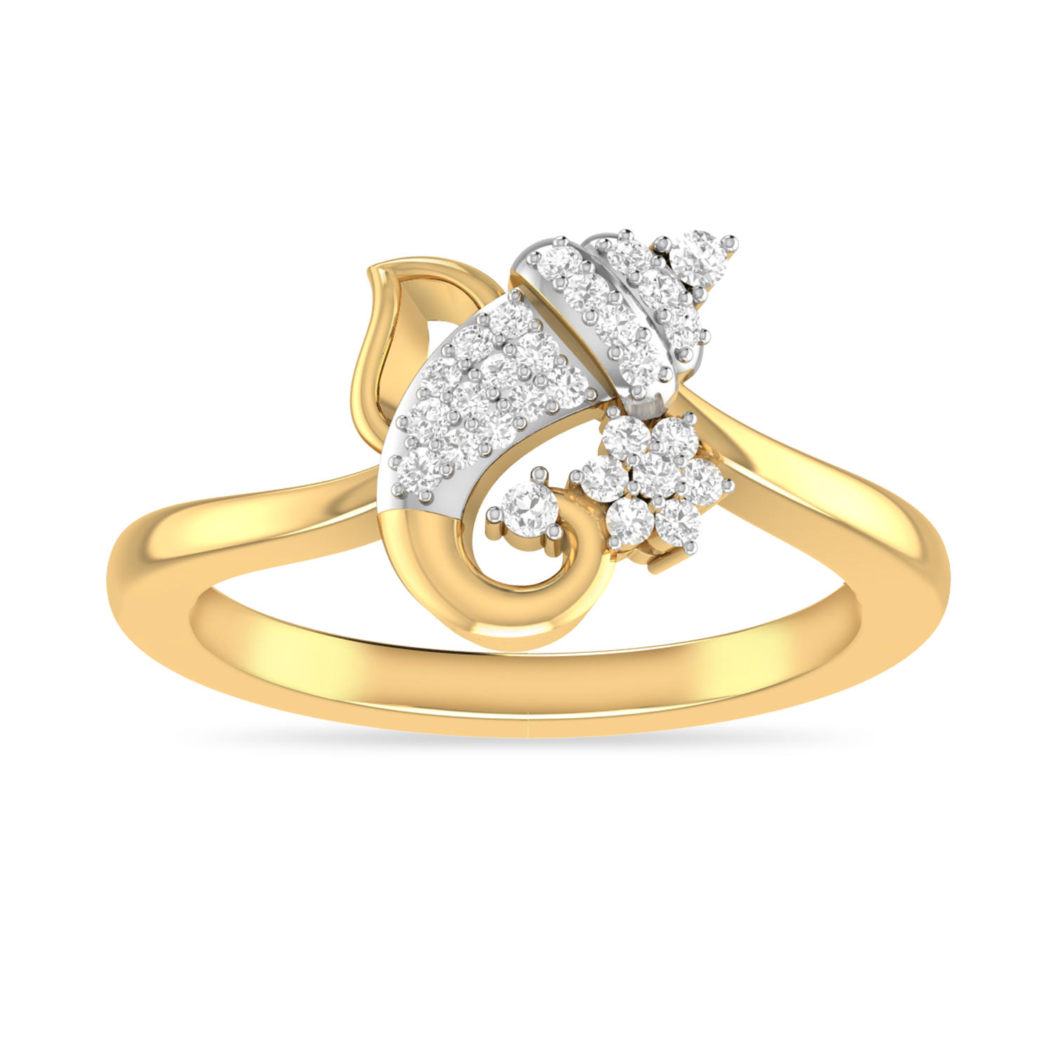 The Brilliant Ganesha Diamond Ring  PC Jeweller