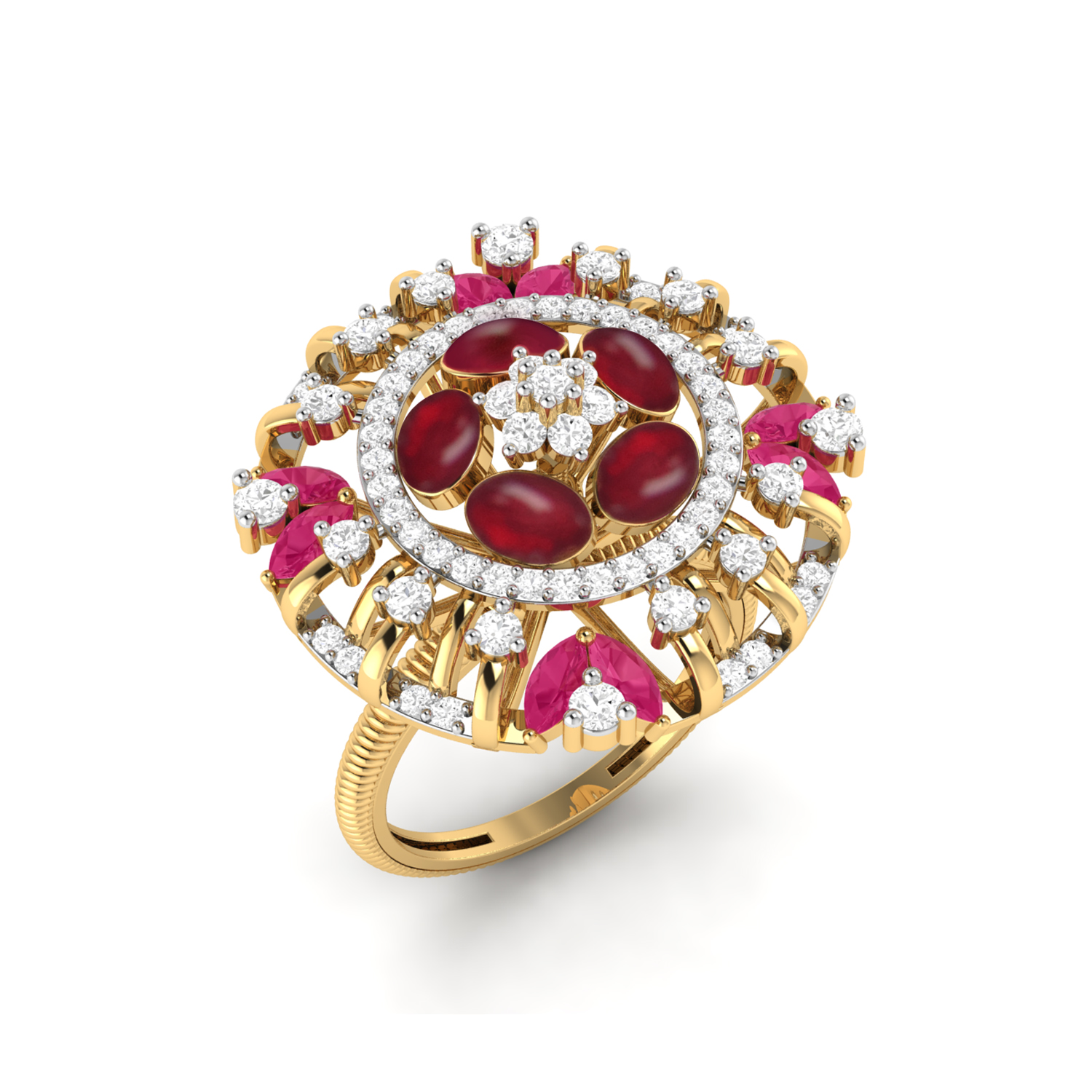 The Sorrel Diamond & Gemstone Ring by PC Jeweller