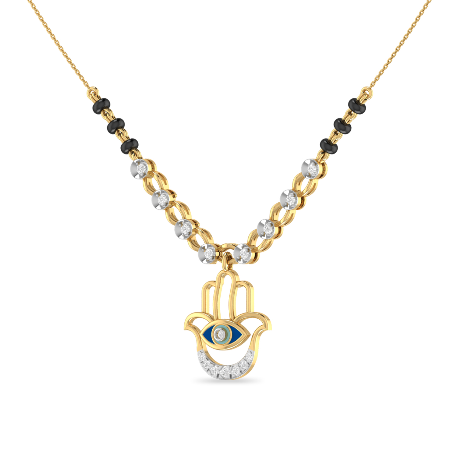 The Evil Eye Diamond Mangalsutra by PC Jeweller