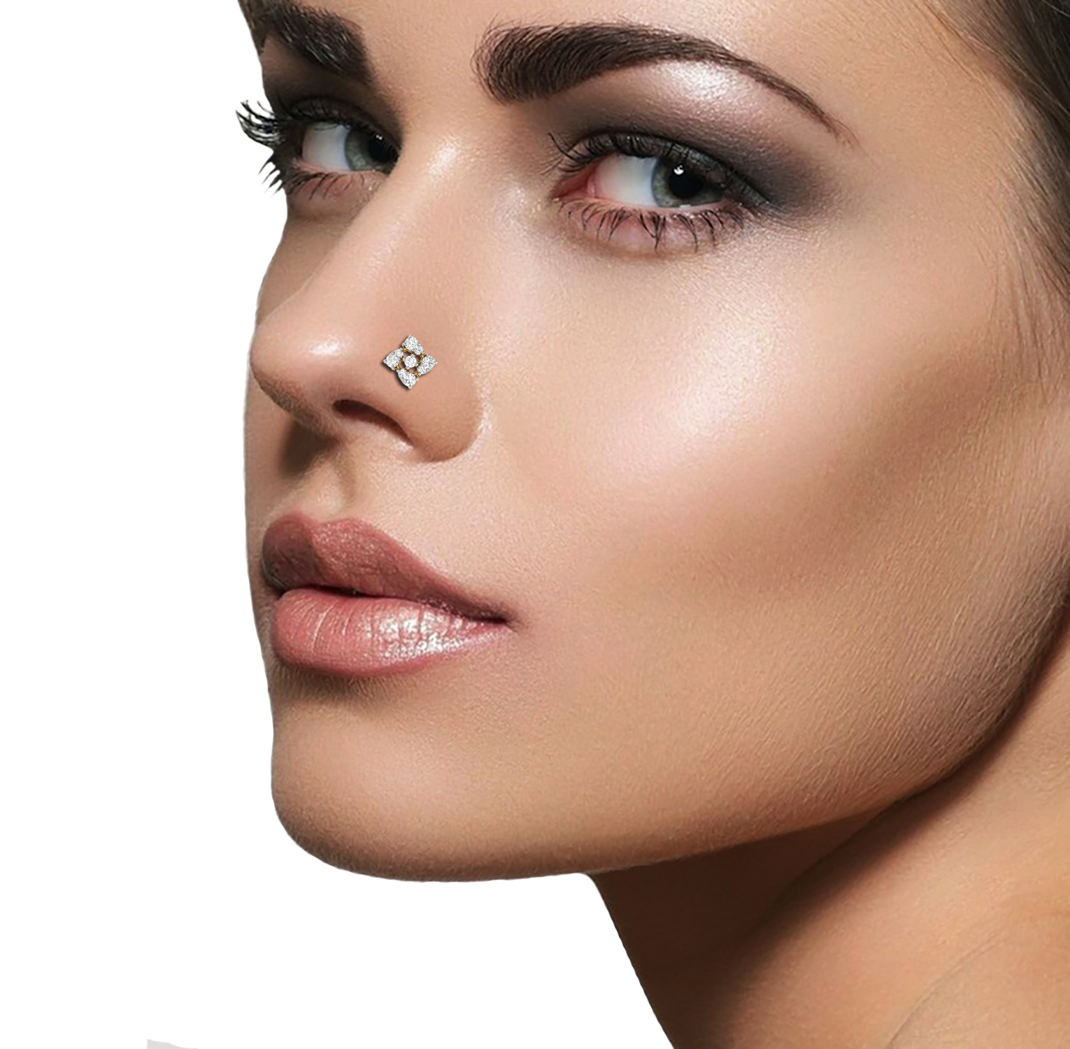 1 cent diamond nose pin