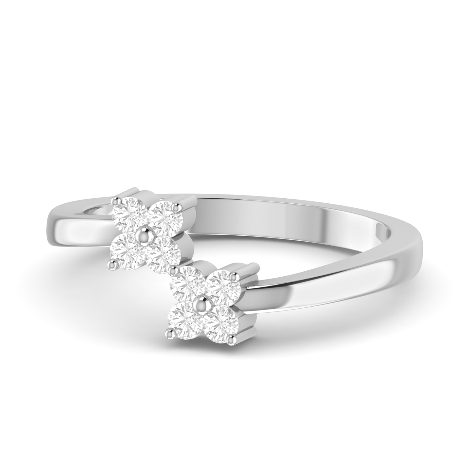 The Axel Diamond Silver Ring by PC Jeweller The Axel Diamond Silver Ring by PC Jeweller