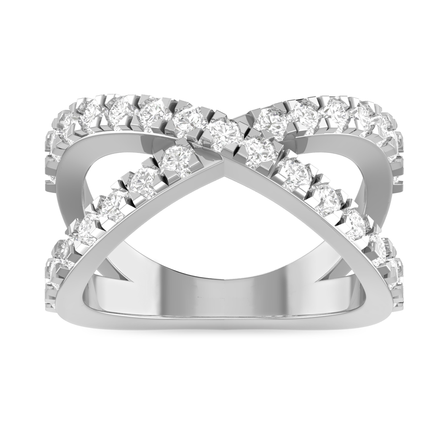 The Isla Diamond Silver Ring by PC Jeweller