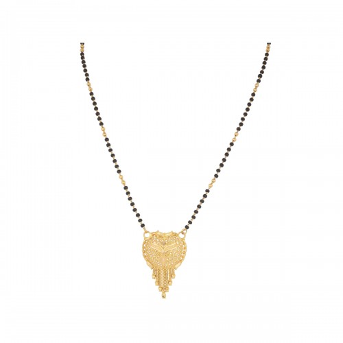 The Edda Gold Mangalsutra Ships Faster By Pc Jeweller - Small Gold Pendant For Mangalsutra The Edda Gold Mangalsutra Ships Faster By Pc Jeweller - Small Gold Pendant For Mangalsutra