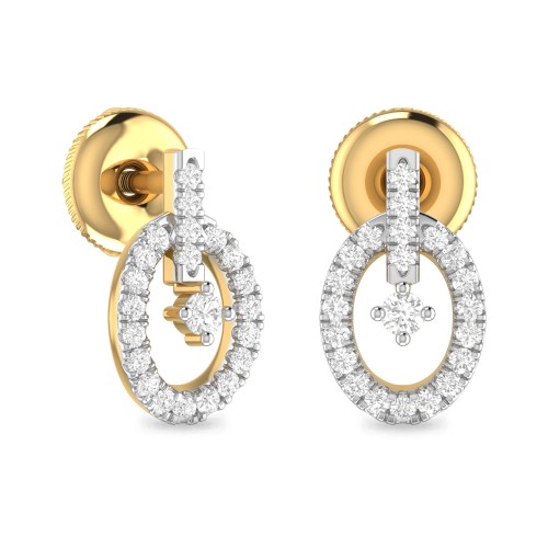 The Abbygale Diamond Earrings by PC Jeweller